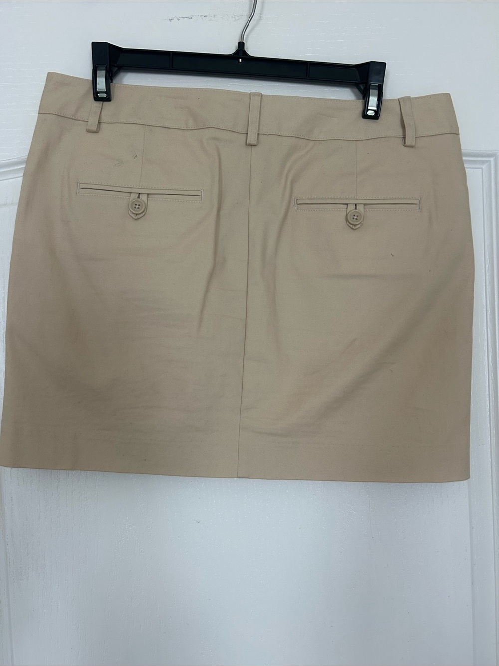 Express Beige Button-Front Mini Skirt - Picture 3 of 4